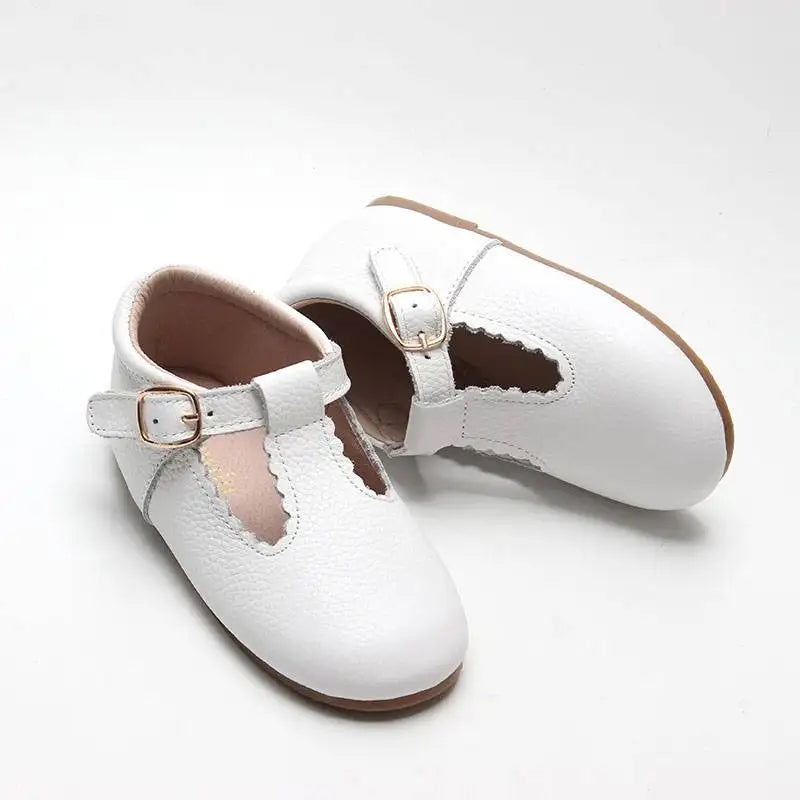 Little Girls Leather Mary Jane Flats