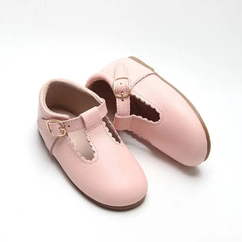 Little Girls Leather Mary Jane Flats