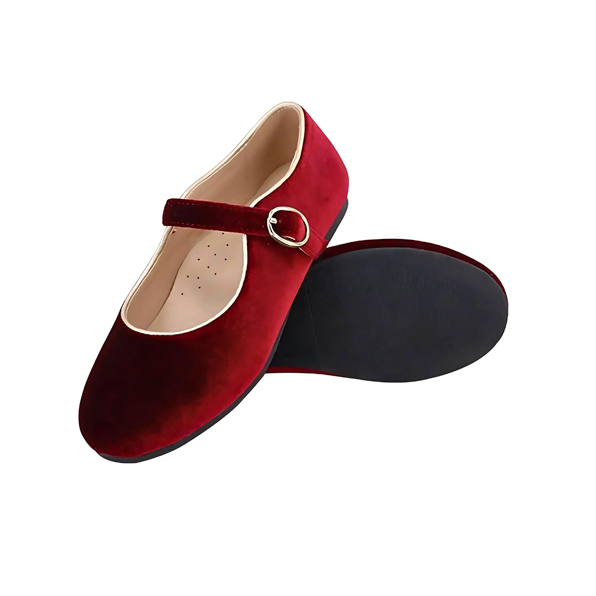 Red Valvet Shoes For Girls