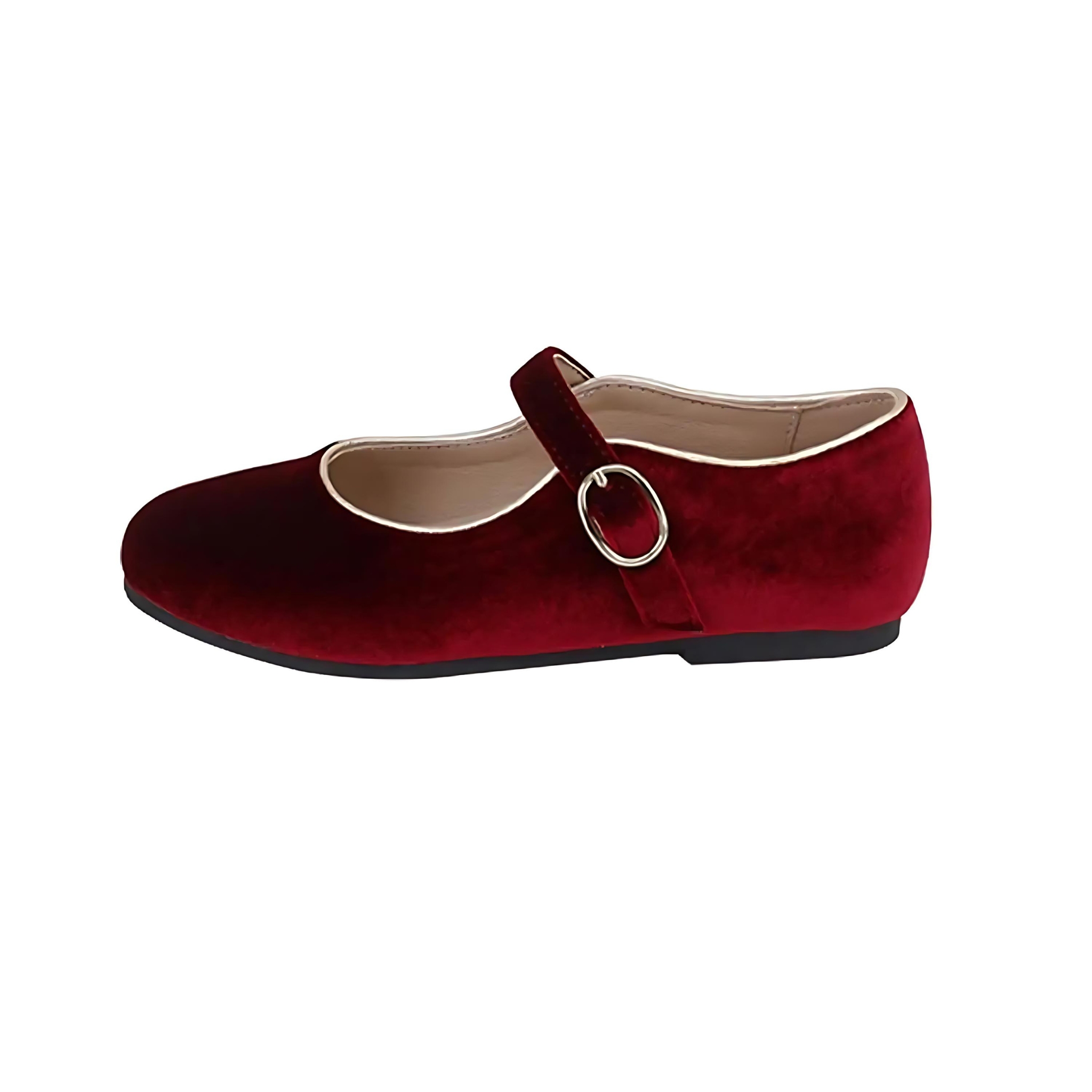 Red Valvet Shoes For Girls